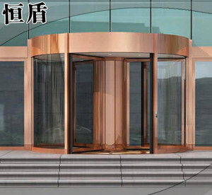 專業(yè)制作豪華環(huán)柱商務(wù)旋轉(zhuǎn)門，酒店經(jīng)典旋轉(zhuǎn)門價(jià)格實(shí)惠